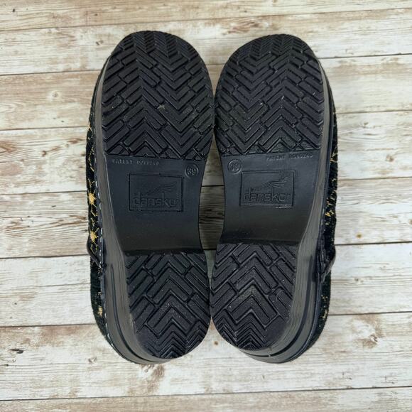 Dansko Sanita Professional Black Floral Tapestry Work Slip On Clogs Women's 39 - Picture 6 of 8